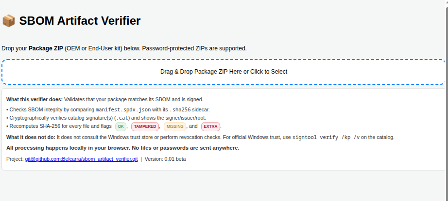 OEM Kit Verification